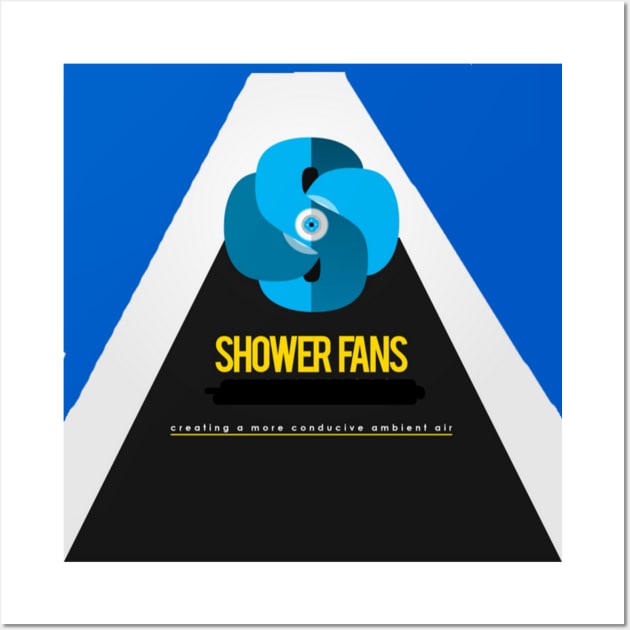 Shower Fans Pattern Wall Art by 2triadstore